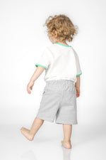 מכנסי ברמודה אפורים בנים