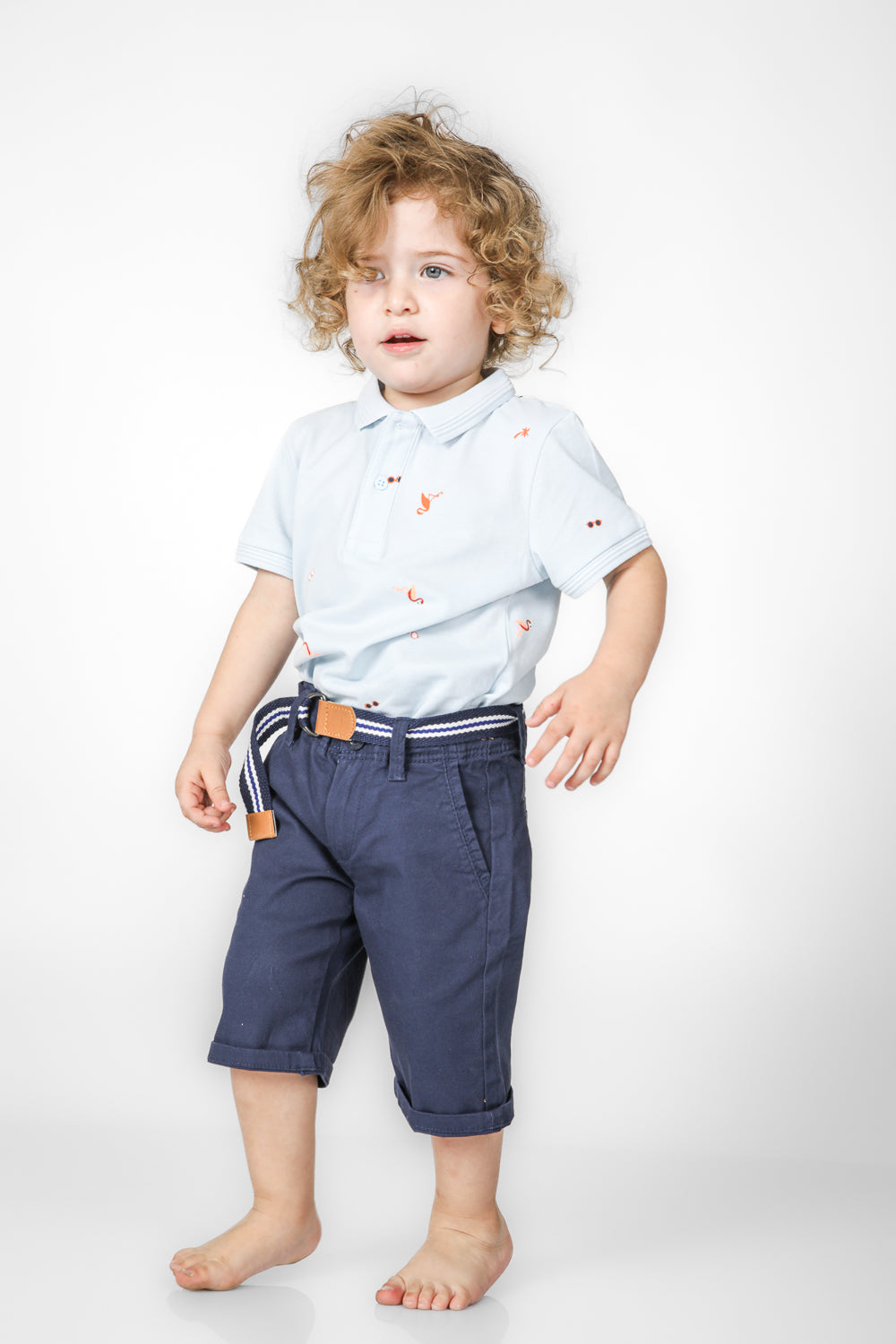 מכנסי ברמודה SLIM כחול בנים