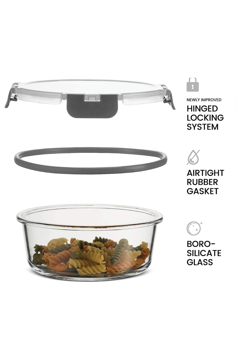 סט קופסאות זכוכית 24 חלקים