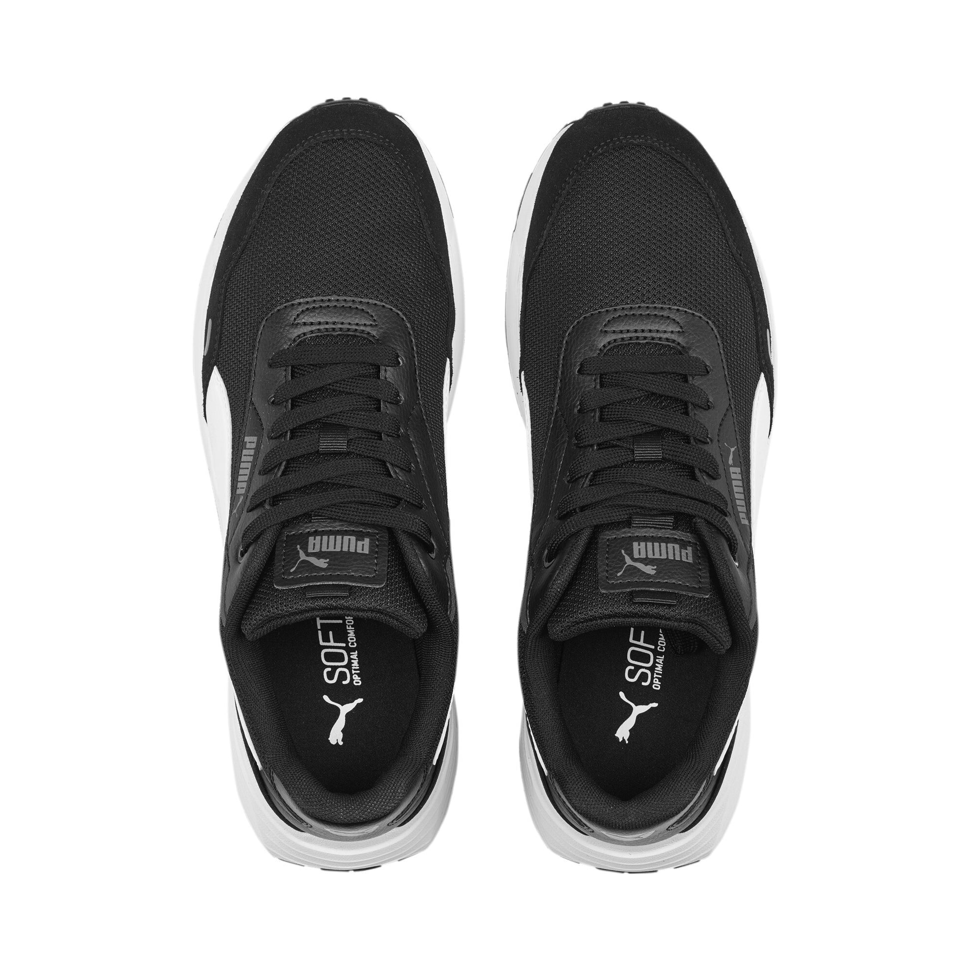 נעלי ספורט לגברים Runtamed בצבע שחור ולבן