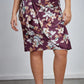חצאית בגד ים מעטפת קשירה לנשים בצבע סגול - 3