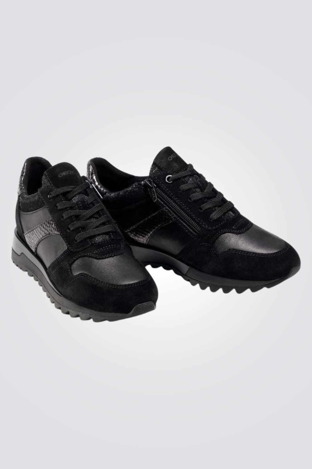 נעלי סניקרס עור משולב לנשים