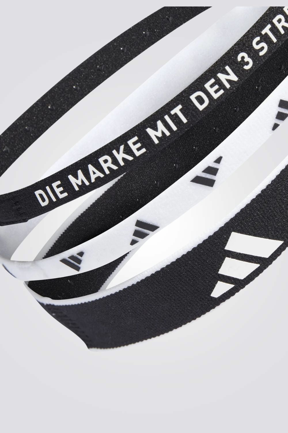 סט שלושה סרטי ראש בגווני שחור ולבן | אדידס 