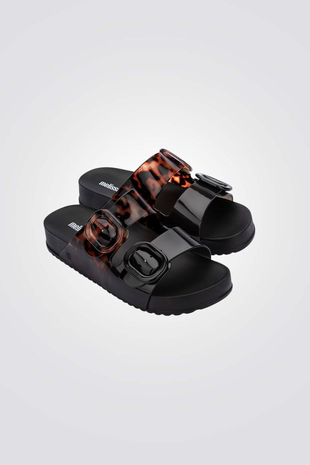 כפכפים COZY בצבע שחור/מנומר