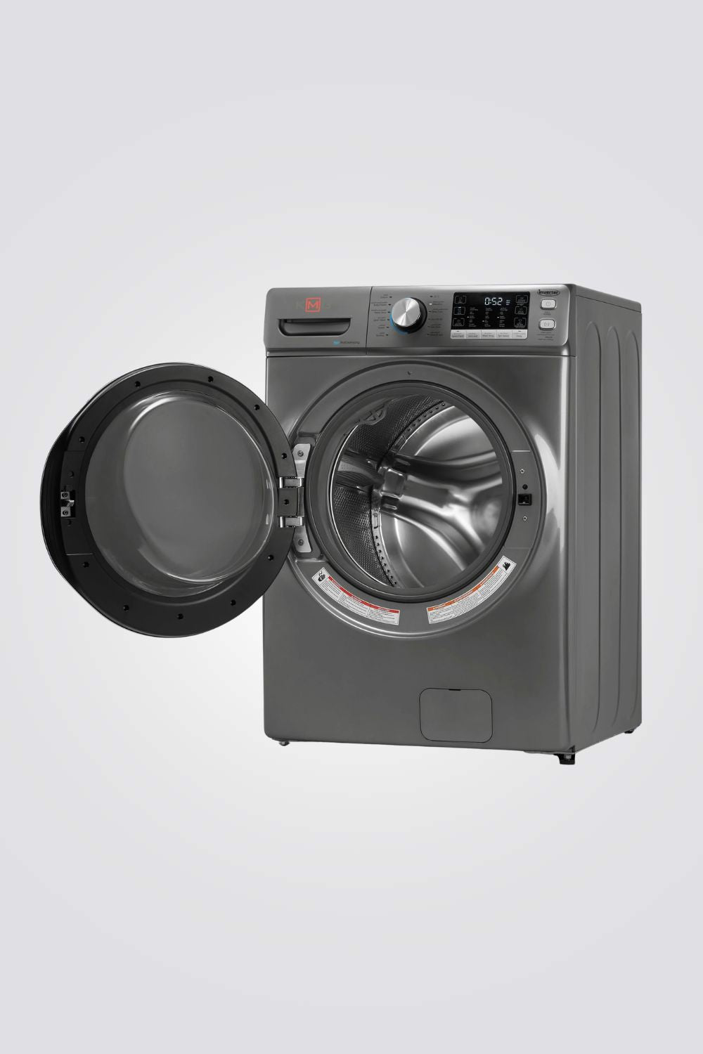 מכונת כביסה 18 ק"ג בצבע כסף דגם WM-MFH180-G802DS | קיי אם ג'י 