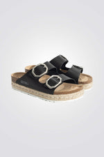 כפכפי עור לנשים ALCEE בצבע שחור