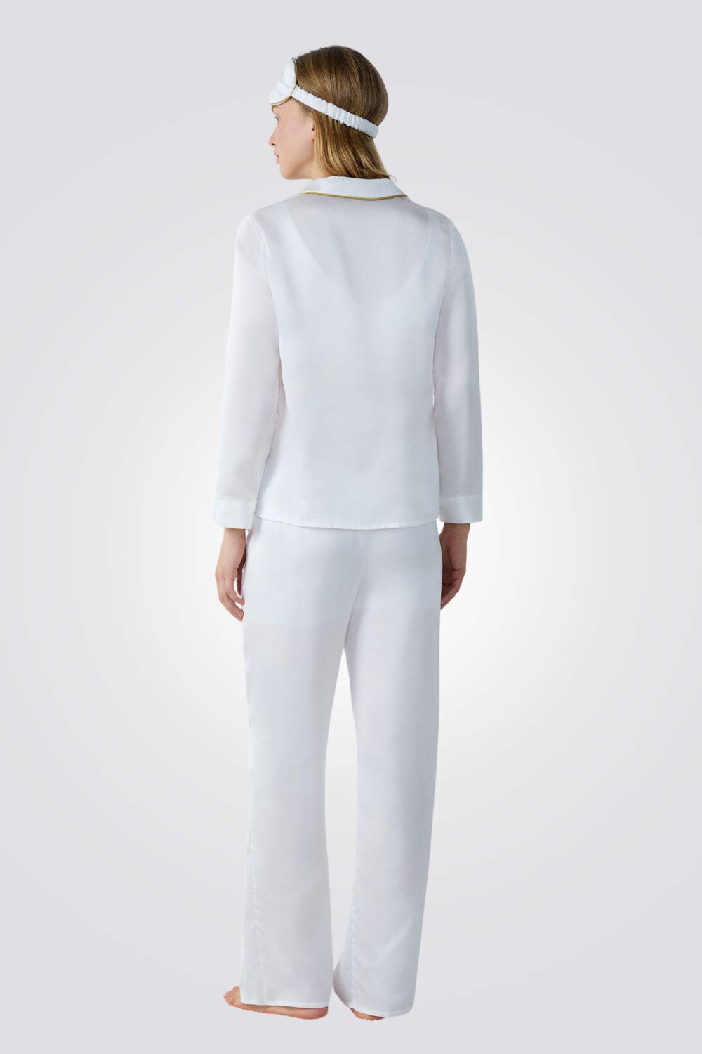 סט פיג'מה ומסיכת סאטן מתנה  SIDERA  לנשים