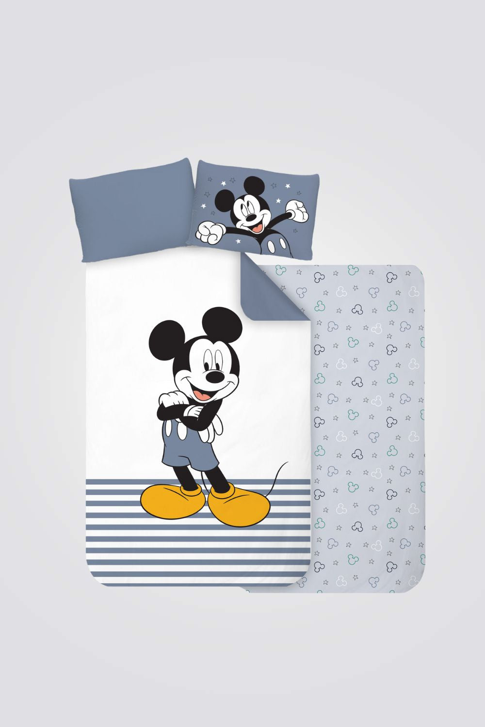 סט מצעים מיטת מעבר 70/140 ס"מ MICKEY blue | דיסני