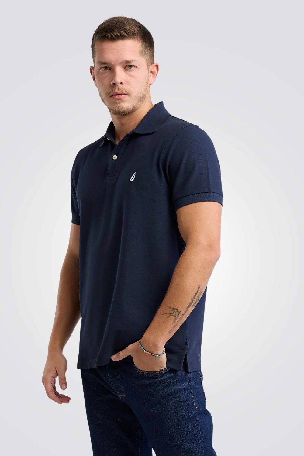 חולצת פולו Slim Fit לגברים | נאוטיקה