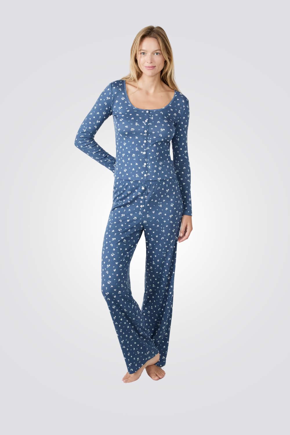 חולצת פיג'מה פרחונית BETHANY לנשים | איתם