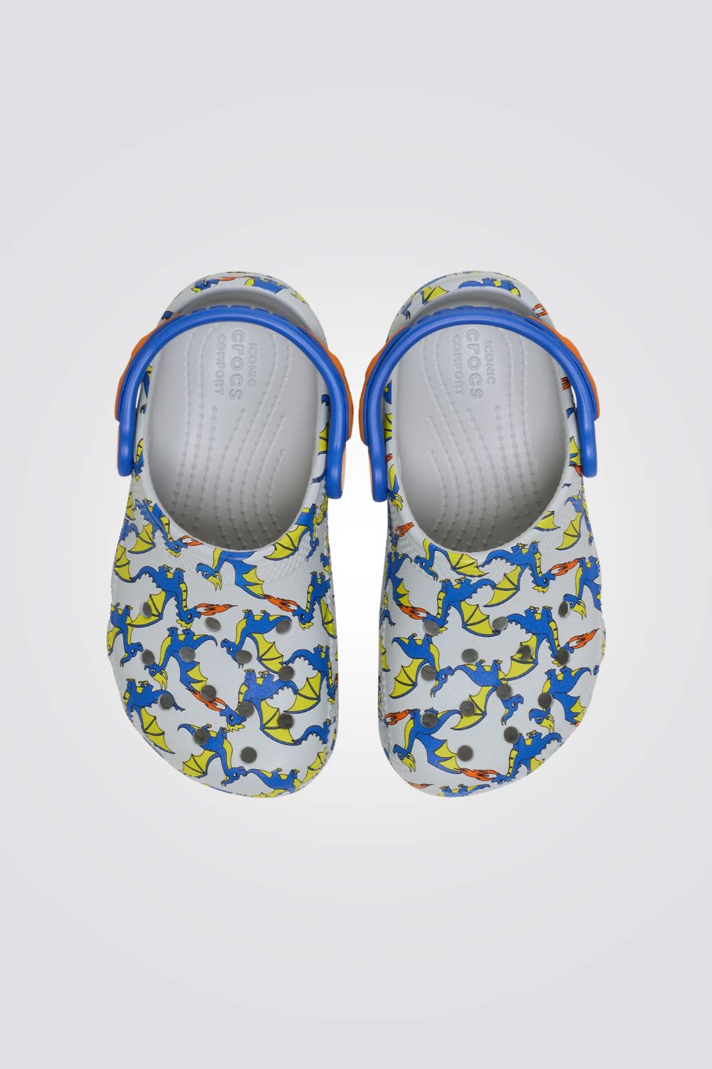 כפכפי דרקונים לילדים במידות קטנות Toddler Classic Dragon Graphic Clog | קרוקס