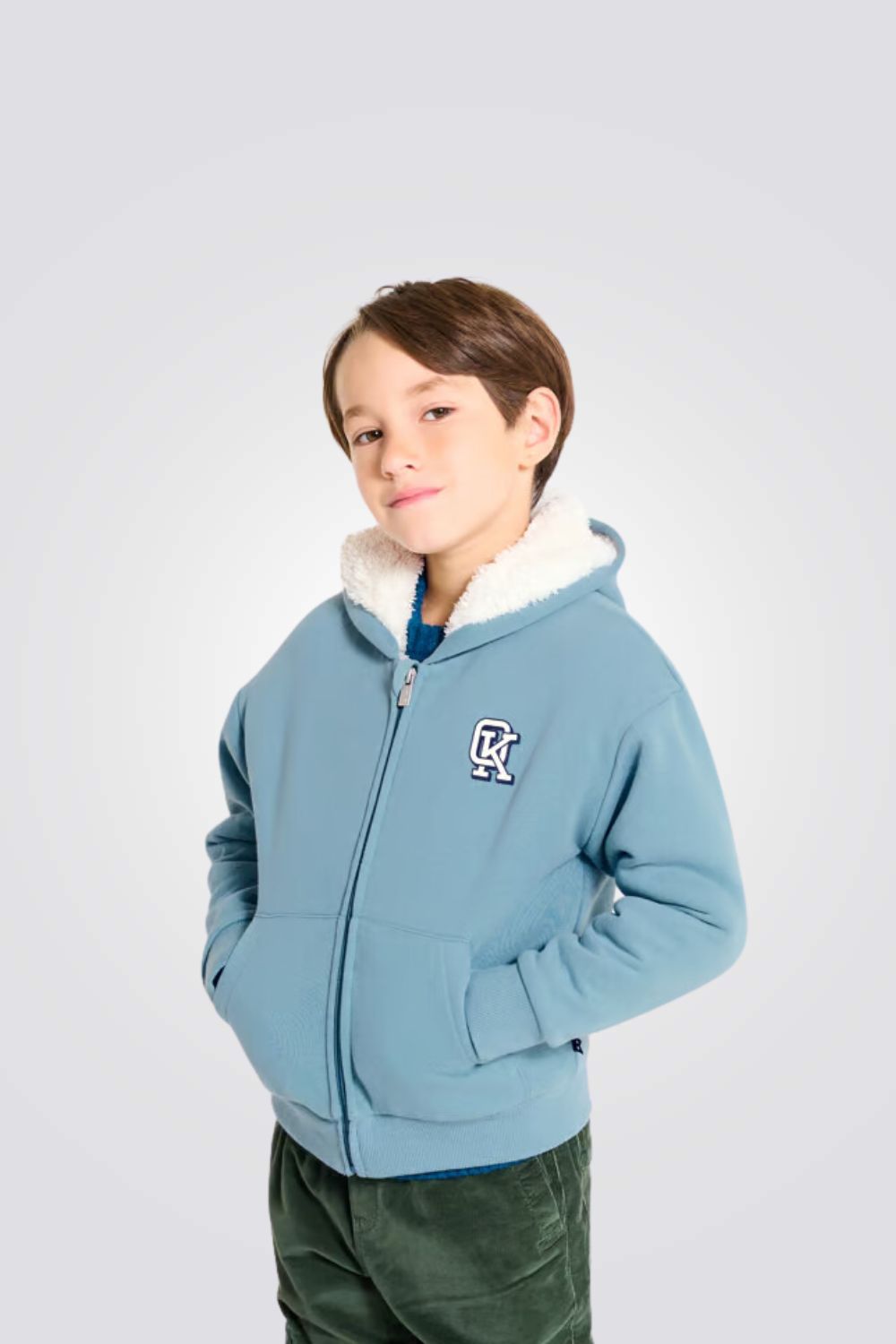 סווטשירט קפוצ'ון פרווה לילדים