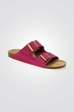 כפכפי זמש לנשים ATLAS בצבע ורוד פוקסיה