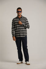 חולצת פלאנל מכופתרת בעיצוב משבצות | קנת קול