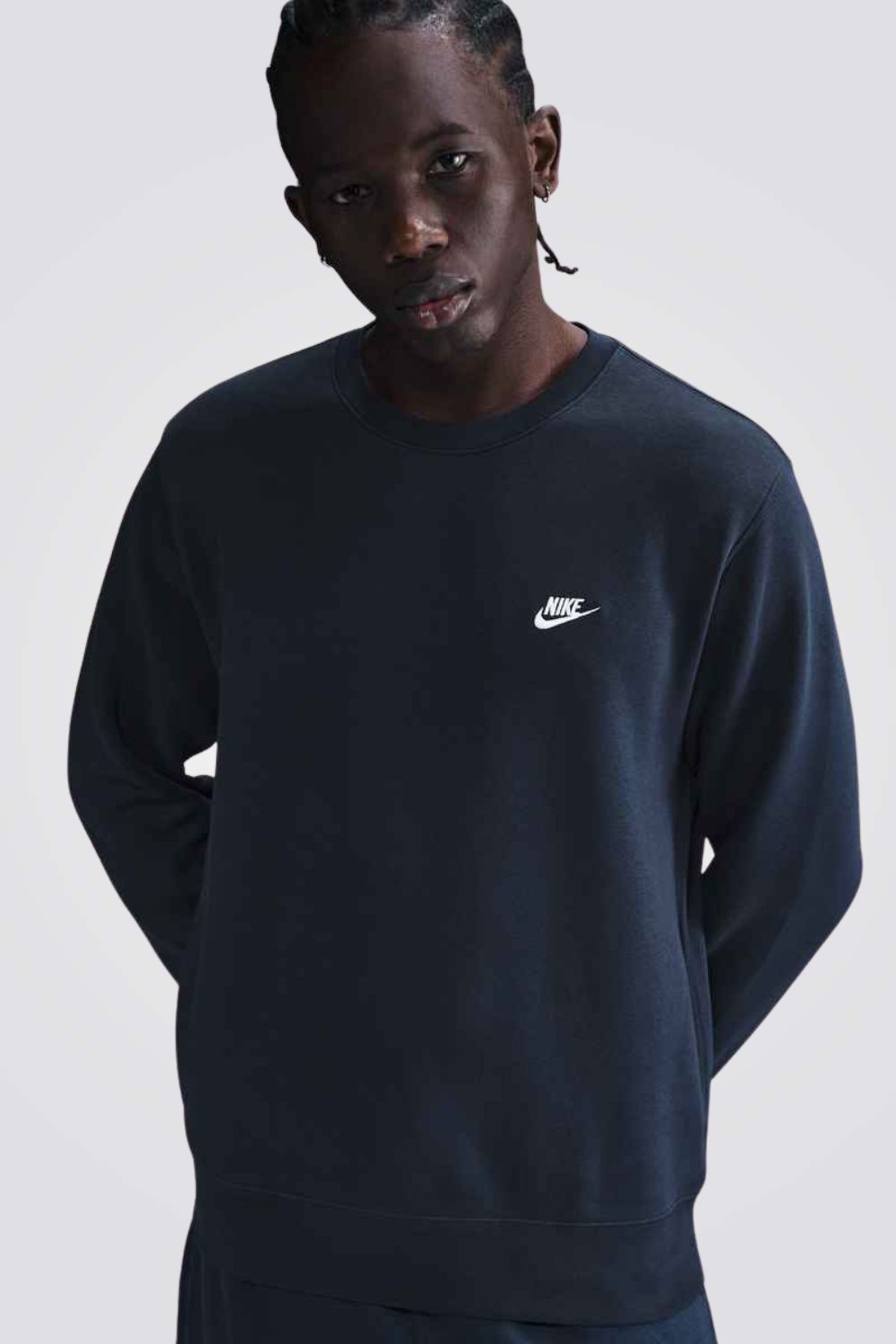 סווטשירט מחמם בצבע נייבי לגברים | נייקי