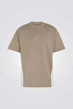 טישרט Adidas kit 3-stripes חאקי לגברים | אדידס