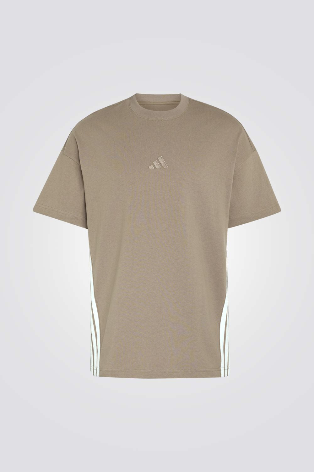 טישרט Adidas kit 3-stripes חאקי לגברים | אדידס