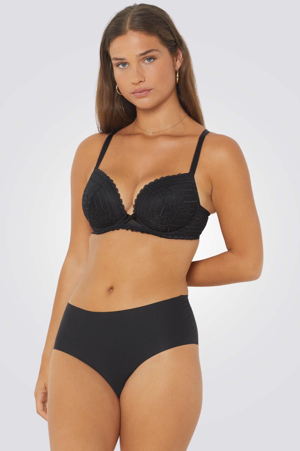 חזיית תחרה בריפוד קל PANAMA שחורה