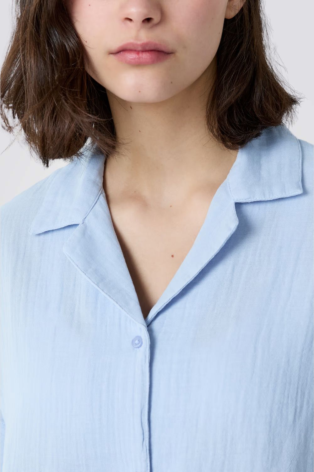 חולצת פיג'מה מכופתרת מכותנה VENICIA לנשים