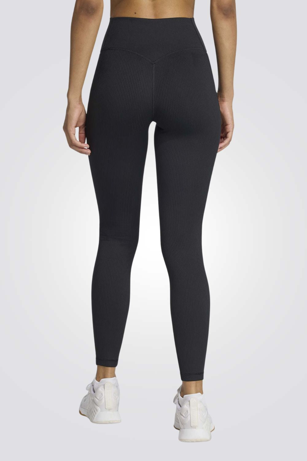 טייץ ספורט ארוך בטקסטורת ריב לנשים | אדידס