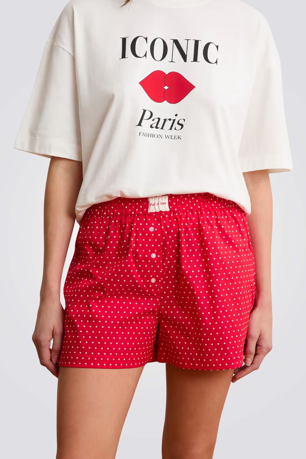 מכנסי פיג'מה קצרים BOYFRIEND לנשים | איתם