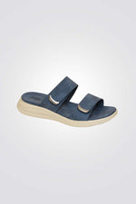 כפכפי נוחות עם רצועות סקוץ' בצבע כחול