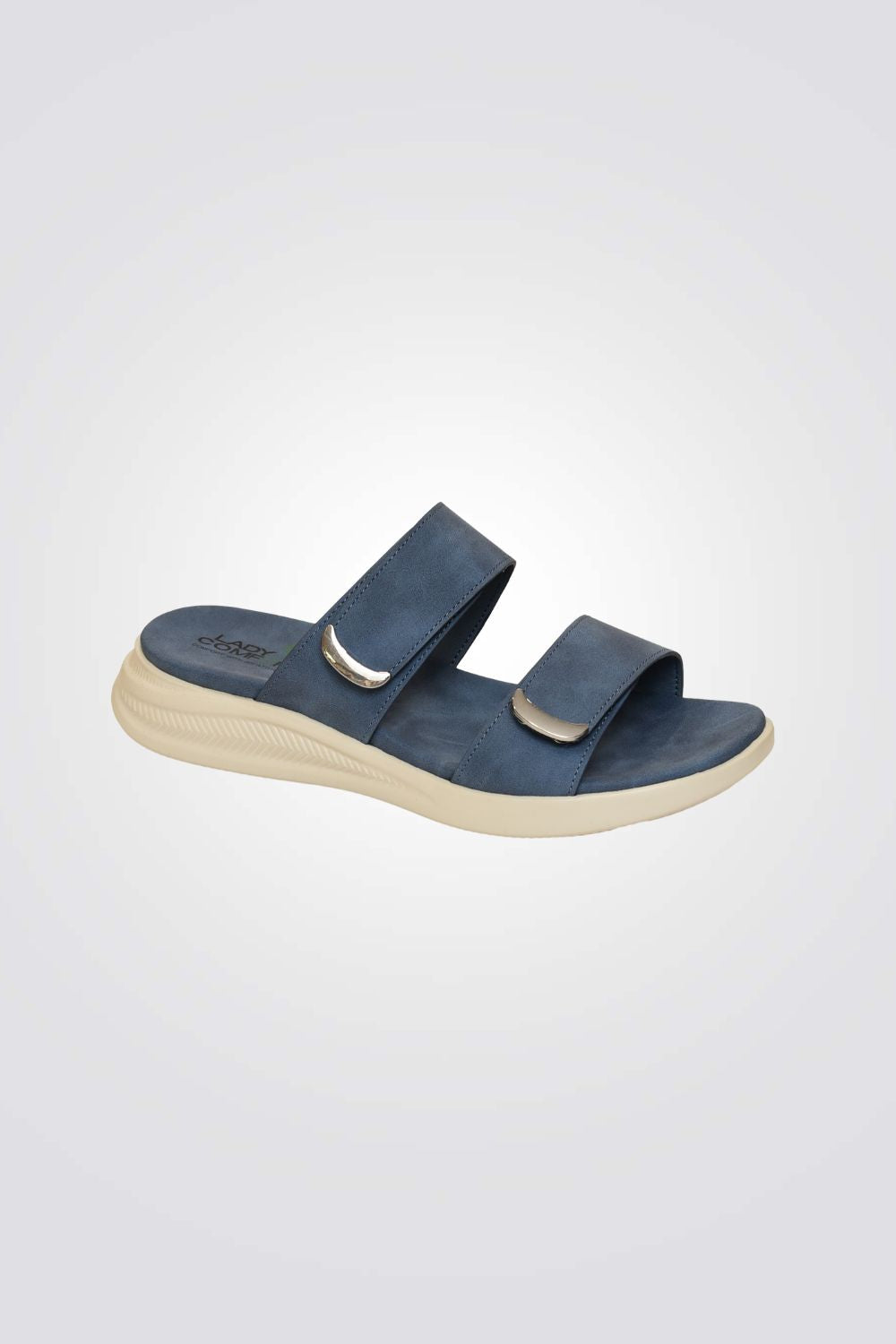 כפכפי נוחות עם רצועות סקוץ' בצבע כחול