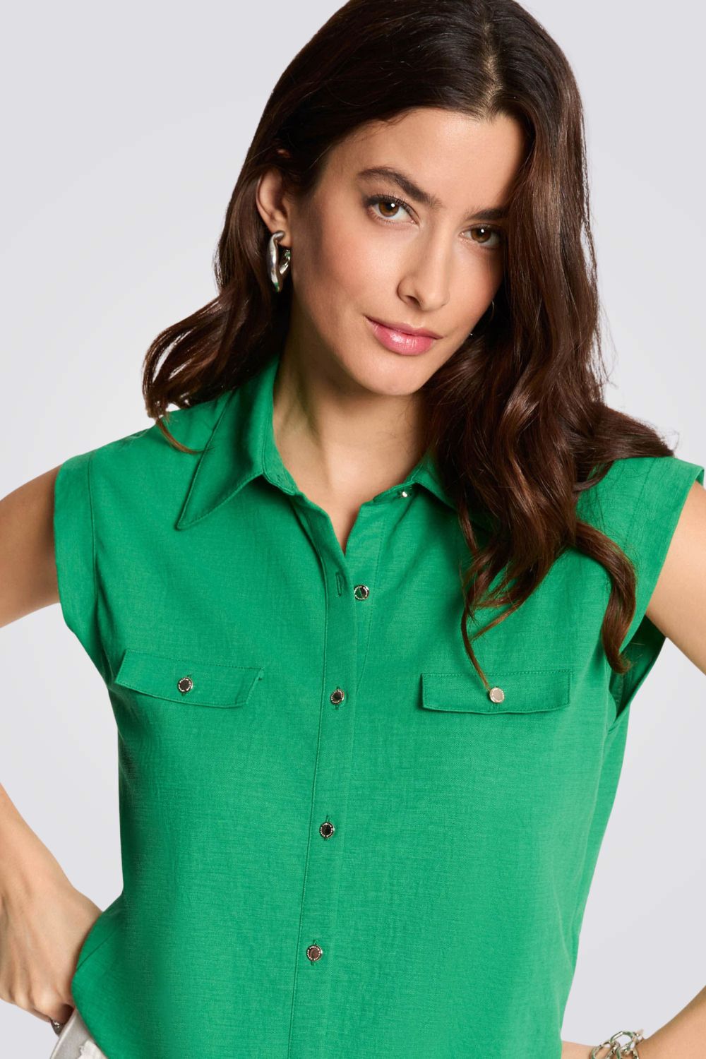 חולצת קשירה עם שרוולים קצרים | מורגן