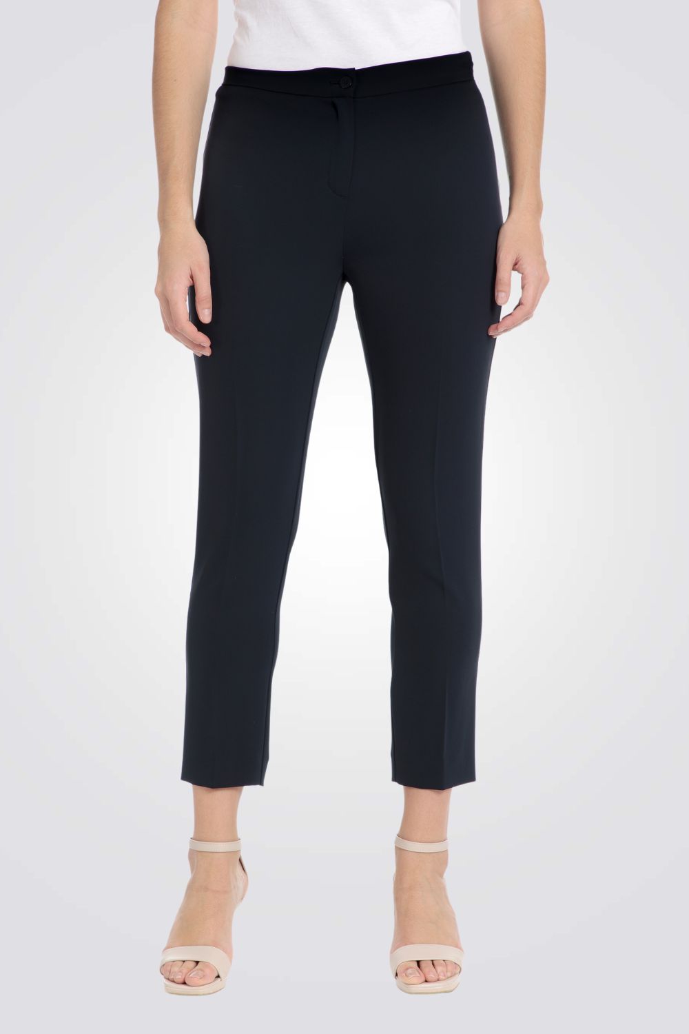 מכנסיים מחויטים שלושת רבעי בצבעי נייבי