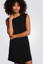 שמלת מיני ללא שרוולים בצבע שחור | מורגן 