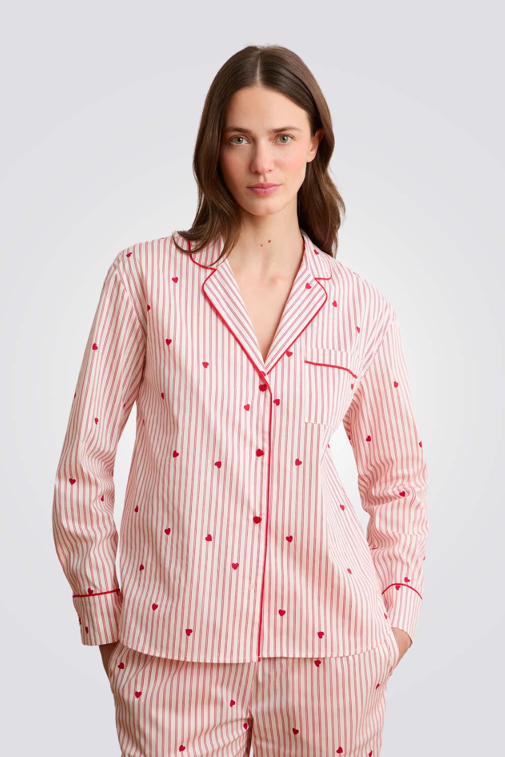 חולצת פיג'מה שרוולים ארוכים BATTITO לנשים | איתם