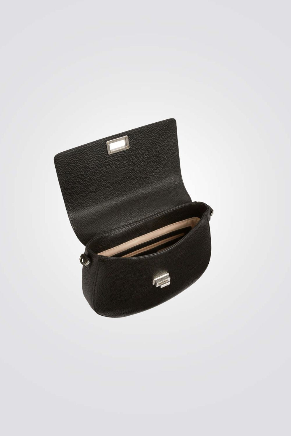 תיק צד קטן עור בצבע שחור