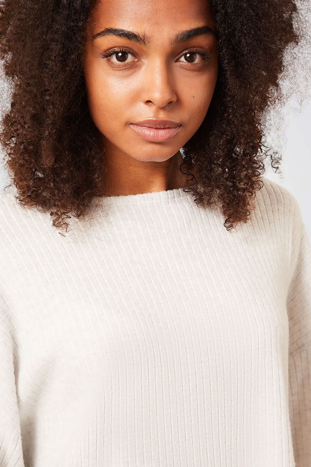 חולצת פיג'מה ריב שרוולים ארוכים