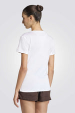 טישירט ספורט צווארון וי לנשים | אדידס