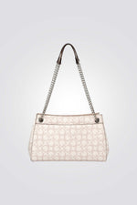 תיק כתף לנשים בצבע בז' 