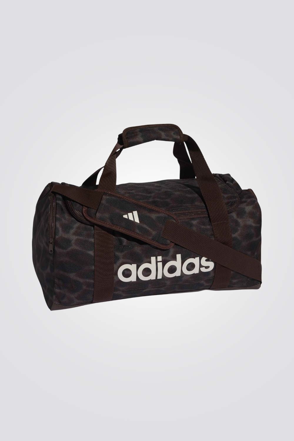 תיק אימון מנומר בצבע חום לנשים | אדידס