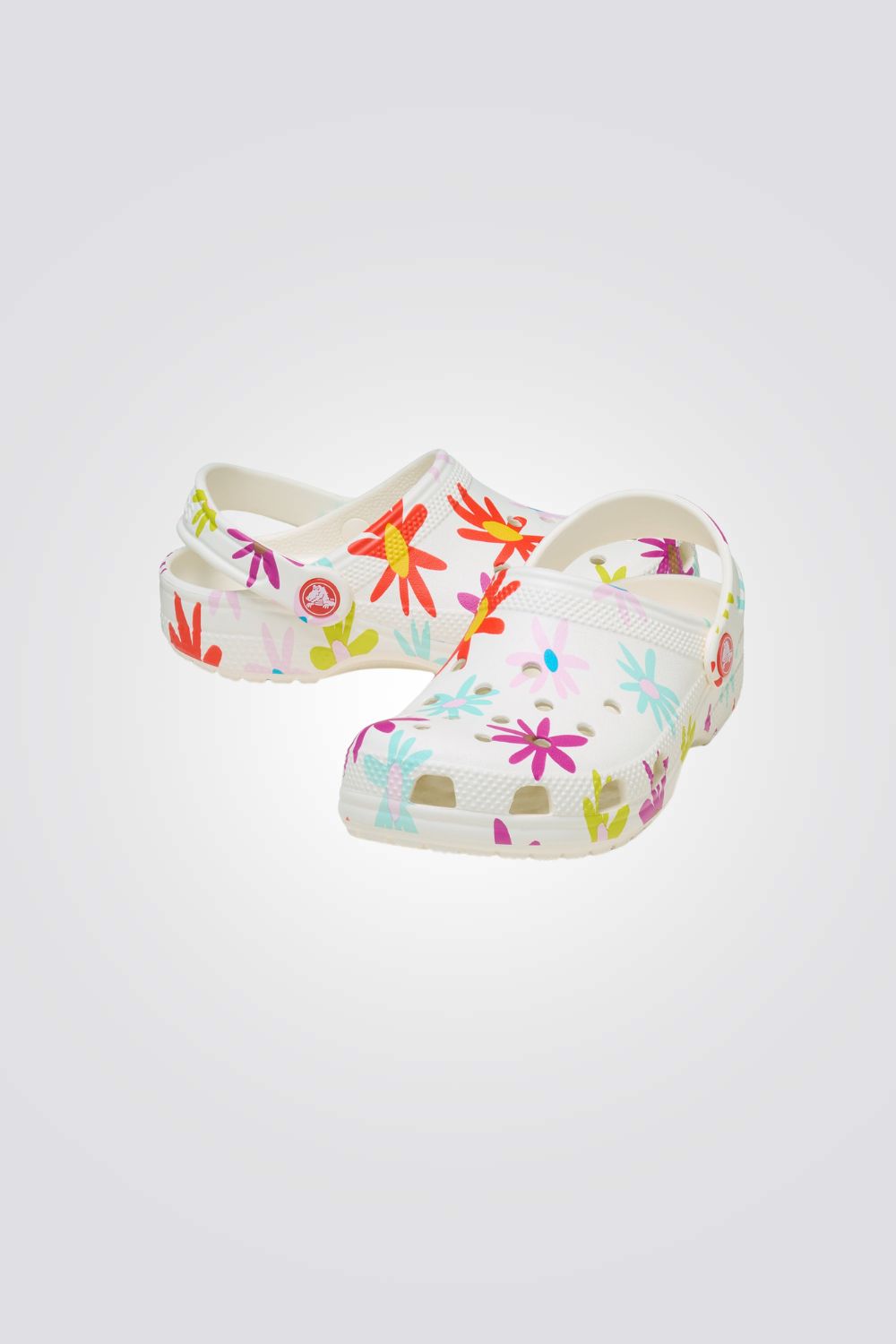 כפכפים בהדפס פרחוני לילדים במידות קטנות Classic Crafted Daisy Clog T | קרוקס