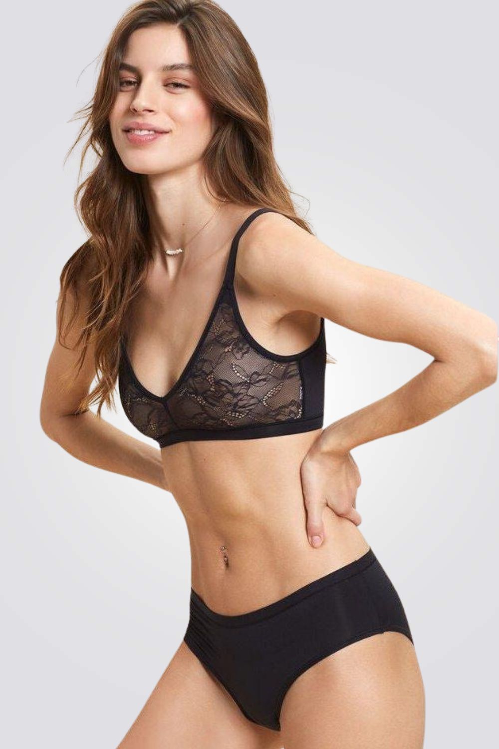 תחתוני היפסטר מיקרופייבר PURE 360 שחור