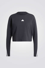 טי שירט בצבע שחור FUTURE ICONS 3 שרוול ארוך 