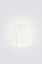 גופייה לילדות עם רצועות דקות 