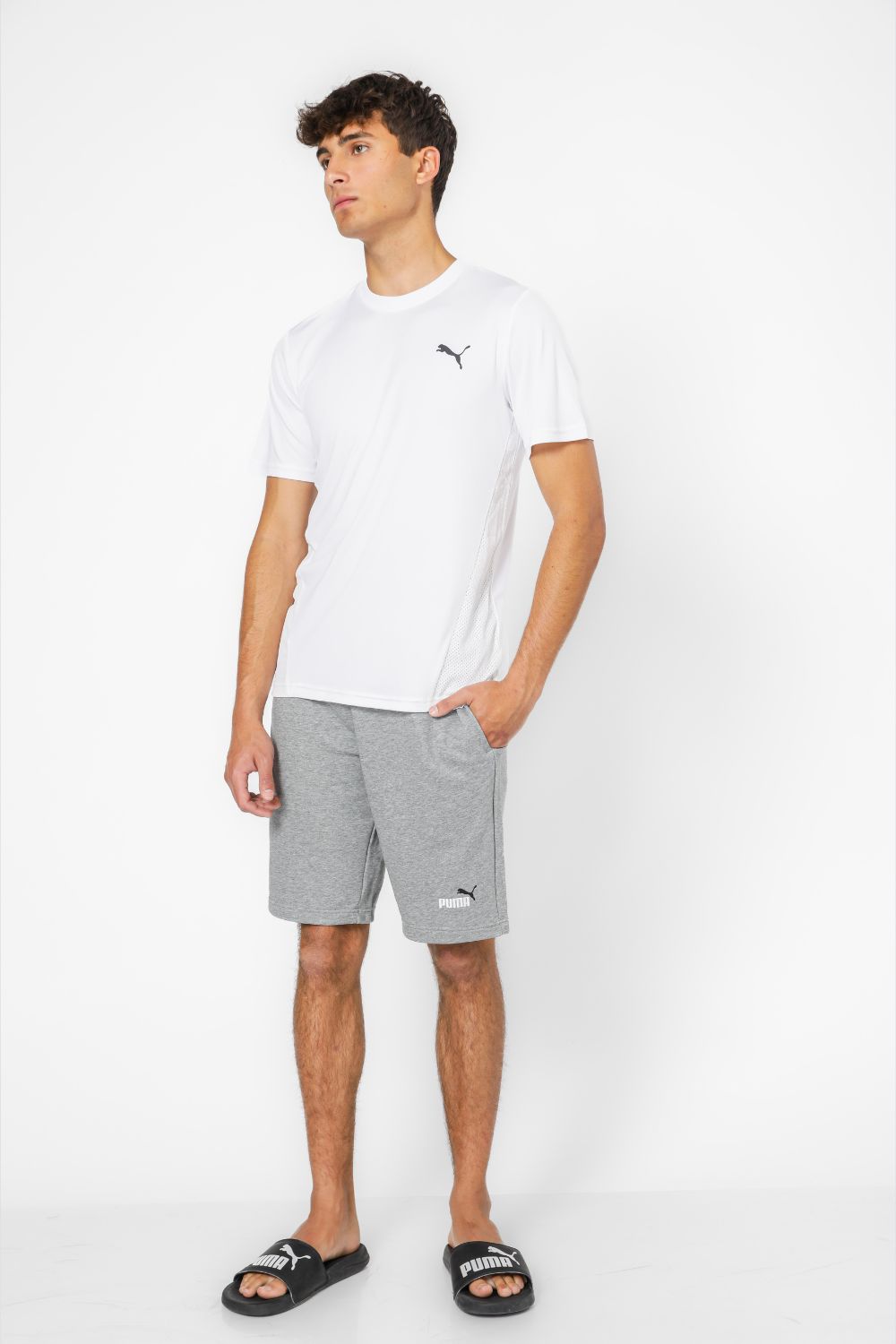 טישירט לגבר TRAIN ALL DAY TEE בצבע לבן