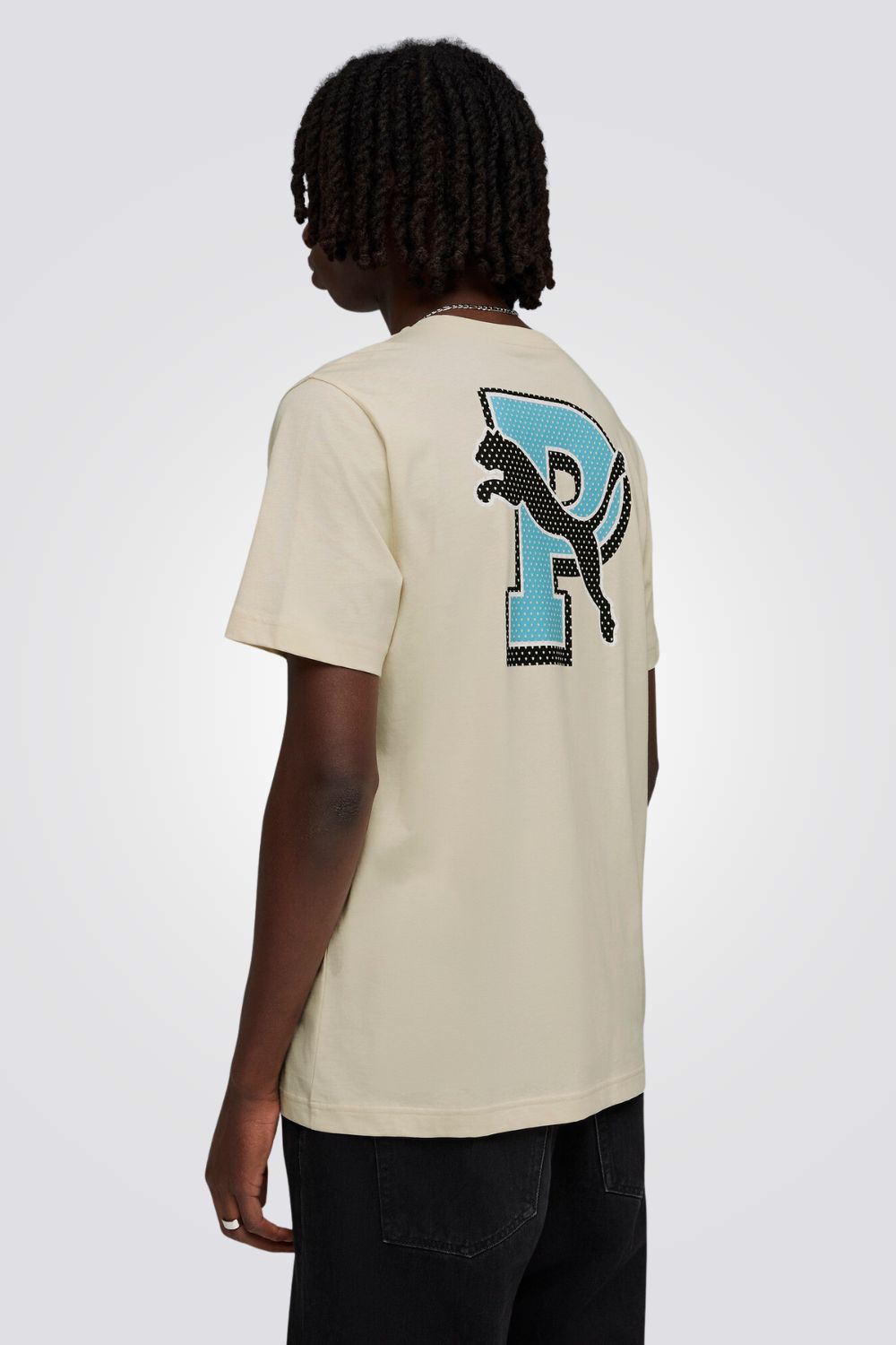 טישירט קצרה עם הדפס מעוצב לגברים | פומה