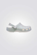 כפכפי נצנצים לבנות Classic Iridescent Glitter Clog K | קרוקס