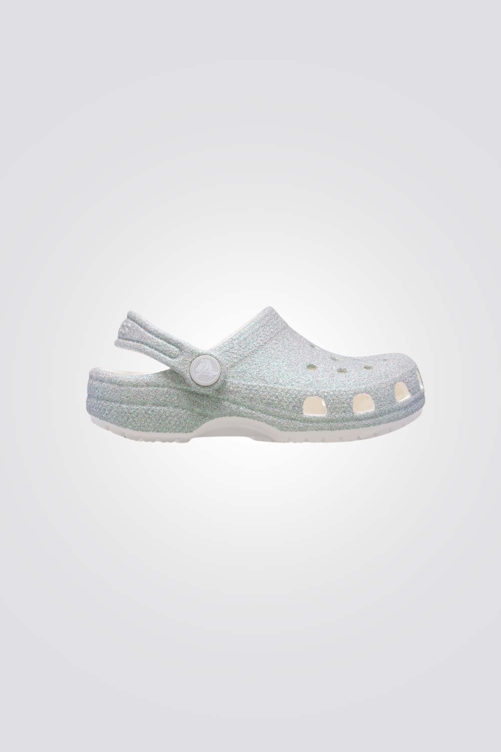 כפכפי נצנצים לבנות Classic Iridescent Glitter Clog K | קרוקס