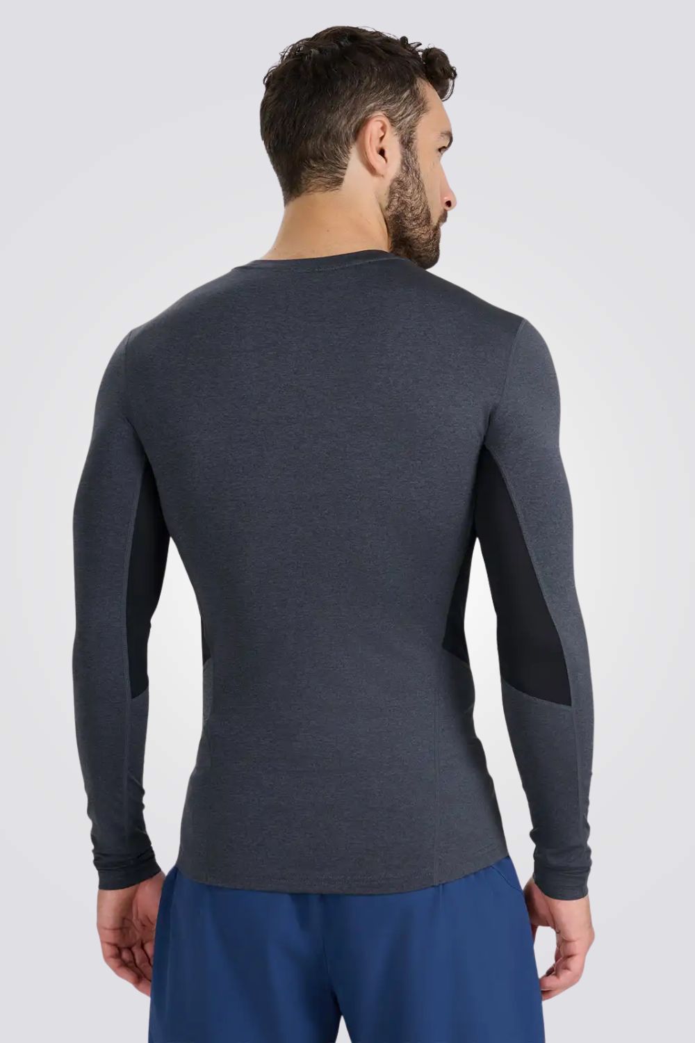 חולצת אימון ארוכה בגזרה צמודה לגברים | 4F