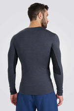 חולצת אימון ארוכה בגזרה צמודה לגברים | 4F