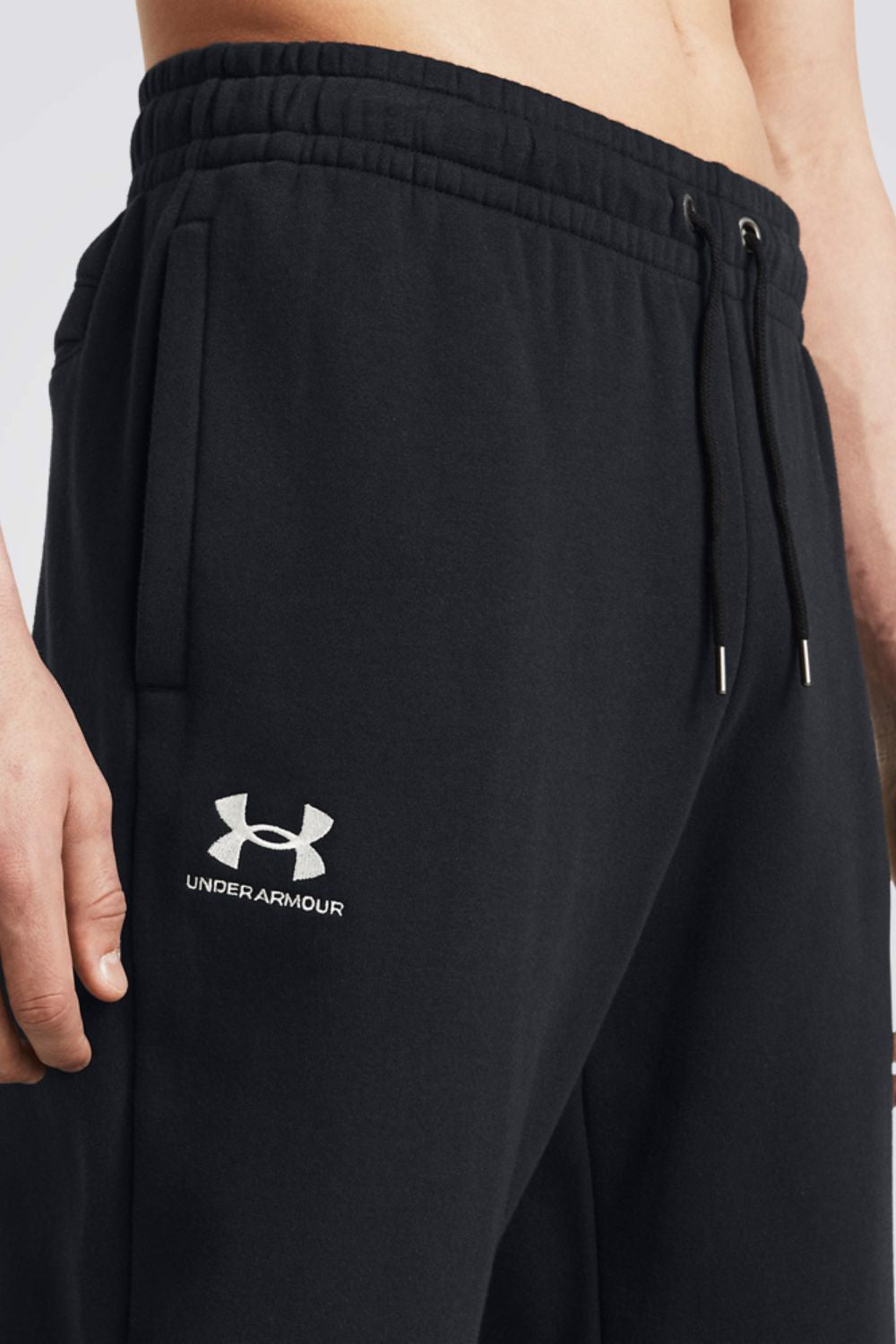 מכנסי טרנינג ארוכים Icon Fleece בצבע שחור