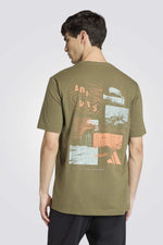 טישירט קצרה עם הדפס לגברים | אדידס