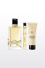 מארז בישום לאישה 90 מ"ל + 10 מ"ל + קרם גוף 50 מ"ל LIBRE E.D.P | איב סן לורן