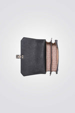 תיק צד דמוי עור LOWEN בצבע שחור